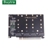 Card adaptor NVMe la PCIE cu 4 porturi Adaptor M.2 NVME la PCIe X16 4X32Gbps M Key Hard Drive Converter Reader Expansion Card