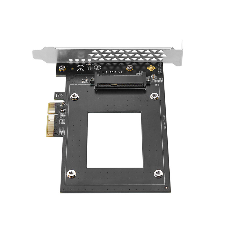 U.2 kuni PCIe4.0 adapteri kiire PCI Express X4/X8/X16 kuni U.2 SFF-8639 laienduskaardi tõus 7000 Mbps Inteli 2,5-tollise NVMe U2 SSD jaoks