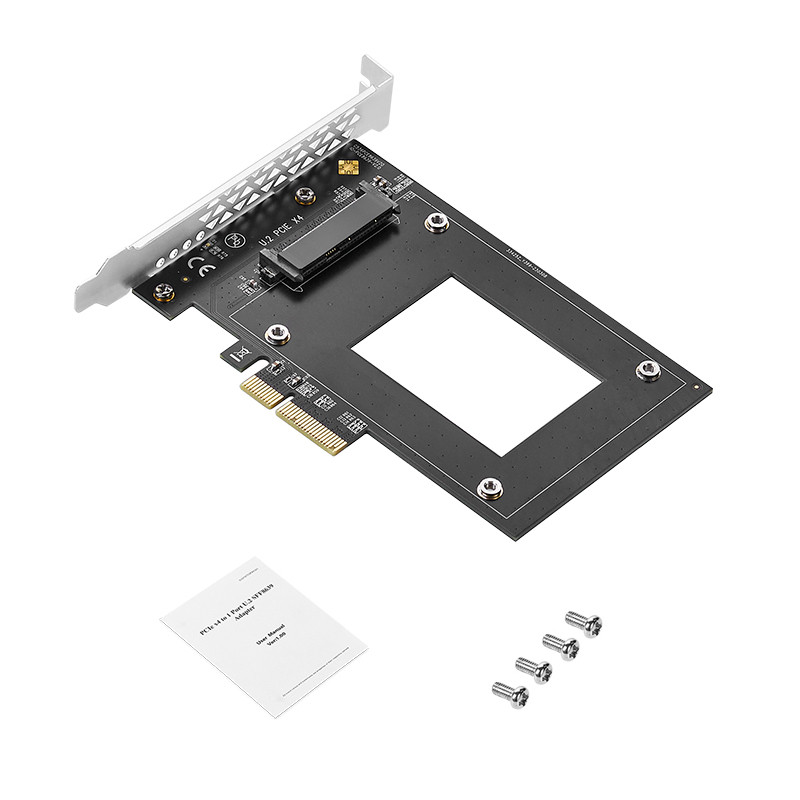 U.2 kuni PCIe4.0 adapteri kiire PCI Express X4/X8/X16 kuni U.2 SFF-8639 laienduskaardi tõus 7000 Mbps Inteli 2,5-tollise NVMe U2 SSD jaoks