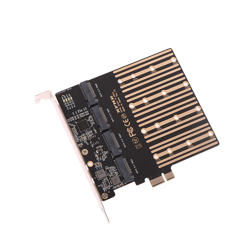PCIE į M2 adapteris PCI Express X1 3.0 4 prievadai B raktas M.2 NGFF SATA SSD adapteris PCI-E M.2 adapterio išplėtimo kortelės stovas