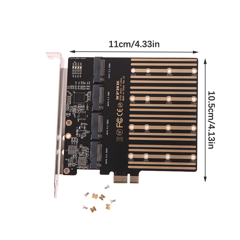 PCIE į M2 adapteris PCI Express X1 3.0 4 prievadai B raktas M.2 NGFF SATA SSD adapteris PCI-E M.2 adapterio išplėtimo kortelės stovas