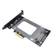 PCIE Riser PCI Express 3.0 X4 į U.2 SFF-8639 Adapteris PCIe U2 SSD į PCI-E išplėtimo plokštė PCI Express x4 iki 2,5" SATA Riser Card