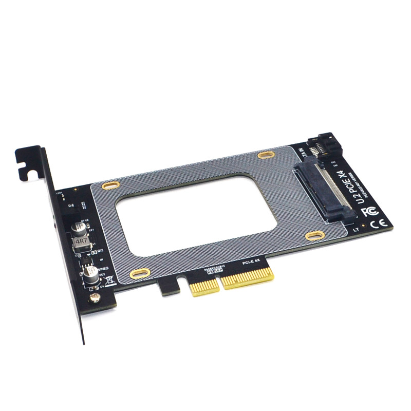 PCIE Riser PCI Express 3.0 X4 į U.2 SFF-8639 Adapteris PCIe U2 SSD į PCI-E išplėtimo plokštė PCI Express x4 iki 2,5" SATA Riser Card