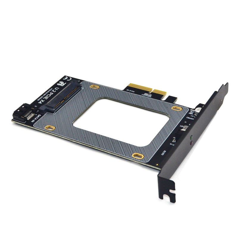 PCIE Riser PCI Express 3.0 X4 į U.2 SFF-8639 Adapteris PCIe U2 SSD į PCI-E išplėtimo plokštė PCI Express x4 iki 2,5" SATA Riser Card