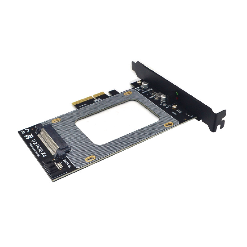 PCIE Riser PCI Express 3.0 X4 į U.2 SFF-8639 Adapteris PCIe U2 SSD į PCI-E išplėtimo plokštė PCI Express x4 iki 2,5" SATA Riser Card