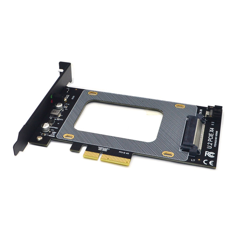 PCIE Riser PCI Express 3.0 X4 į U.2 SFF-8639 Adapteris PCIe U2 SSD į PCI-E išplėtimo plokštė PCI Express x4 iki 2,5" SATA Riser Card