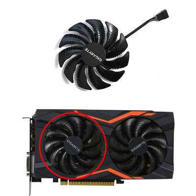PLD09210S12HH T129215SU DC 12V 0,5A 4Pin 88mm Gigabyte GTX 1050 1060 1070 960 RX 470 480 570 580 grafikos plokštės aušinimo ventiliatorius