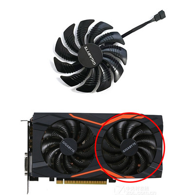 PLD09210S12HH T129215SU DC 12V 0,5A 4Pin 88mm Gigabyte GTX 1050 1060 1070 960 RX 470 480 570 580 grafikos plokštės aušinimo ventiliatorius