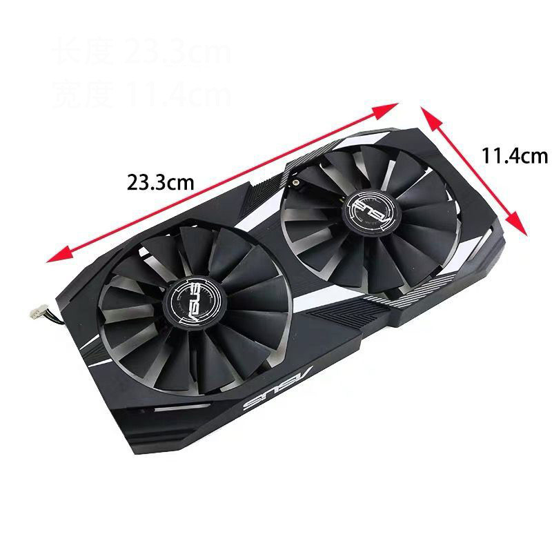 FDC10M12D9-C 95Mm RX580 aušinimo ventiliatorius, skirtas ASUS Radeon RX 580 Dual OC žaidimų vaizdo plokštės aušinimo ventiliatorius