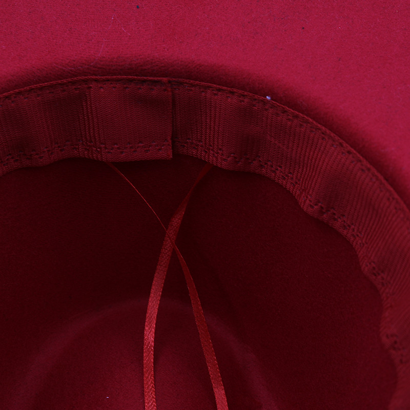 Vilnos moteriškos vyriškos grafičio Fedora kepurė žiemai rudeniui Elegantiška ponia gangster Trilby Felt Homburg bažnyčios džiazo kepurė 55-58CM