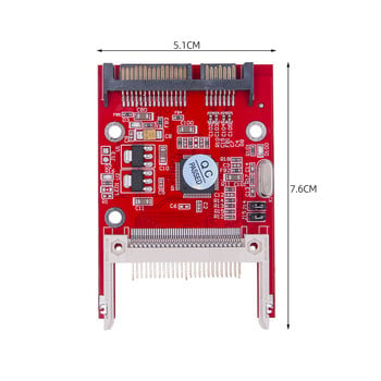 CF карта към SATA адаптер Компактна флаш карта с памет Тип I II към 2,5 инча Serial ATA HDD Преобразувател на твърд диск