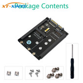 Riser Adapter M.2, skirtas NGFF MSATA SSD į SATA 3.0 Riser Adapter Card 2 viename keitiklis