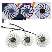 Uus 4pin 88mm 75mm värvilise Geforce RTX 3080 3070 3060 Ti iGame Ultra OC valge RTX3080 RTX3070 graafikaventilaatori jaoks
