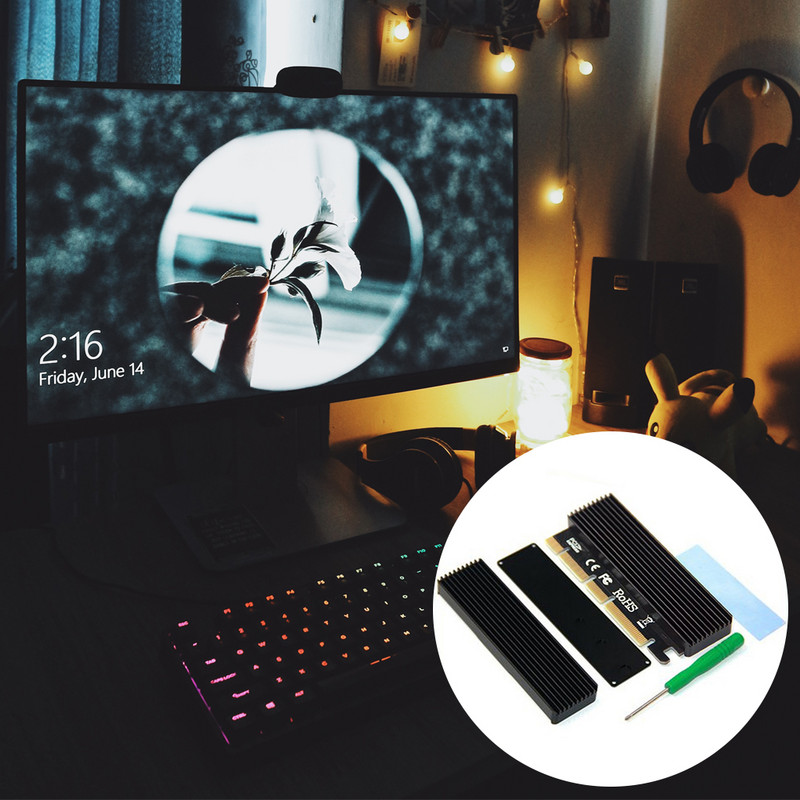 PCI-E3 0 išplėtimo plokštės jungties stalinio kompiuterio keitiklio įrenginys profesionalus didelės spartos X16 NVMe M 2 adapterio prijungimo įranga