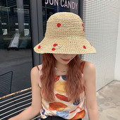 Ženski šešir sa širokim obodom i šilterom, izdubljeni, prozračni, lagani slamnati šeširi, nove modne jednostavne ležerne ljetne kape iz 2023.