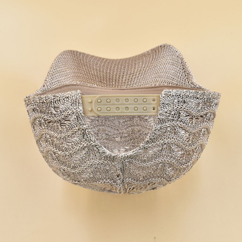 Nauja skrybėlė Moteriška vasarinė nuo saulės apsauganti kepurė moteriška, pralaidi orui mezgimo kepurė nuo saulės anties liežuvio kepurė tinklinė beisbolo kepurė Įvairių spalvų