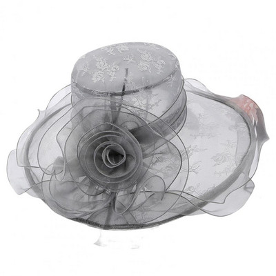 UV védelem, összecsukható, hullámos szélű virágmintás napozósapka nyaraláshoz