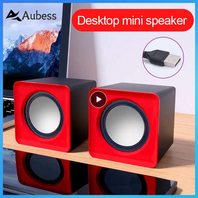Usb Wired Mini Computer Speaker Protable Wired Speaker Stereo Mobile Phone Subwoofer Surround Sound Players For Laptop Notebook