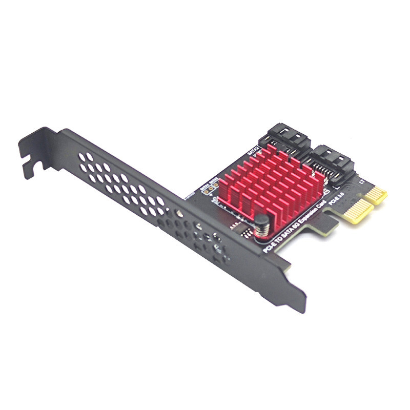 PCIe 2 portos SATA 3 III 3.0 6Gbps SSD adapter PCI-e PCI Express x1 vezérlőkártya bővítőkártya támogatás x4 x6 x8 x16 felszálló