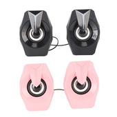 USB tápellátású hangszóró RGB világítással Hangerőszabályzó Hordozható vezetékes mélynyomó hangszóró laptophoz asztali számítógép asztali számítógéphez új