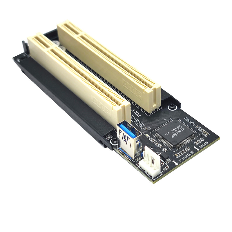 NVME/Mini PCIE/PCI Express X1 la dual PCI Riser Card Convertor adaptor de înaltă eficiență Cablu USB 3.0 pentru desktop PC ASM1083 Chip