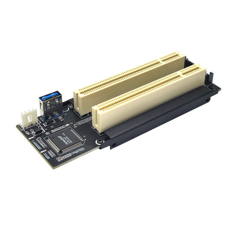 NVME/Mini PCIE/PCI Express X1 la dual PCI Riser Card Convertor adaptor de înaltă eficiență Cablu USB 3.0 pentru desktop PC ASM1083 Chip