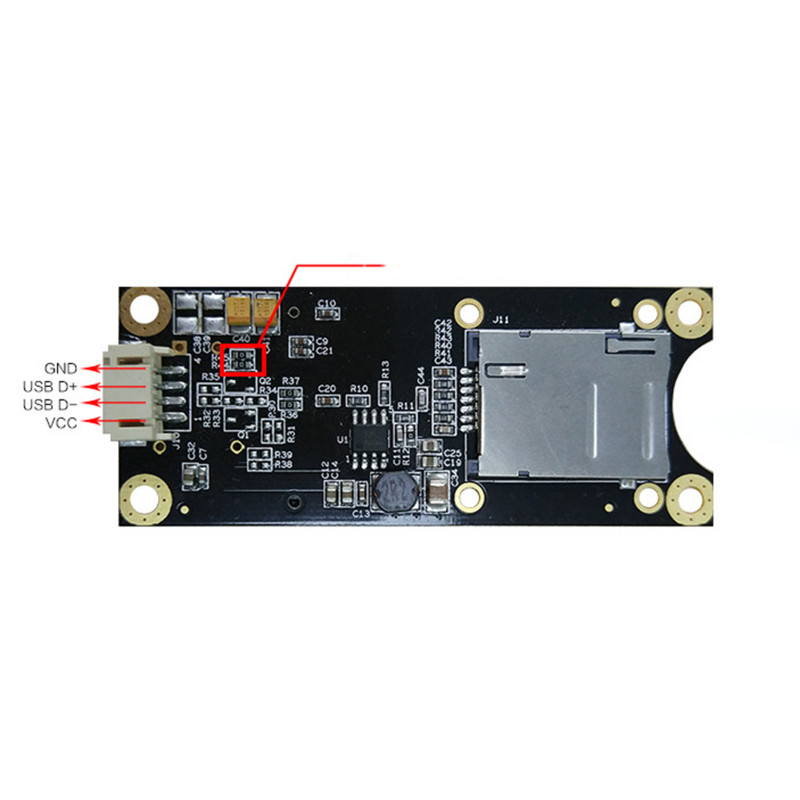 Σειριακή θύρα σε προσαρμογέα TTL Industrial Mini PCIe To USB 3G 4G Module Dedicated Development Board με υποδοχή κάρτας SIM