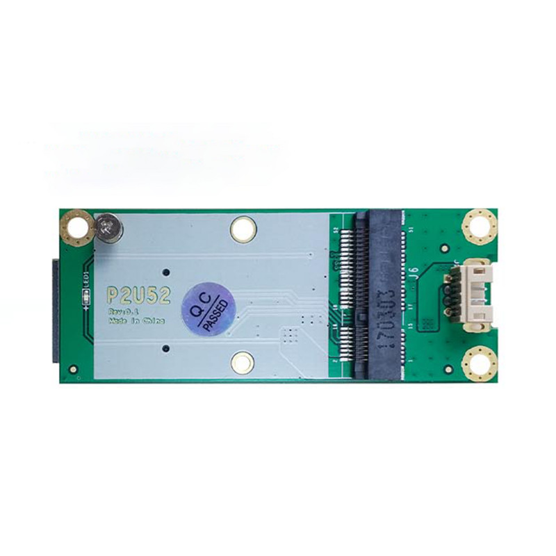 4G LTE Fejlesztőkártya Ipari Mini PCIe-USB adapterkártya P2U52 SIM-kártya foglalattal WWAN/LTE 3G/4G vezeték nélküli Wifi modulhoz