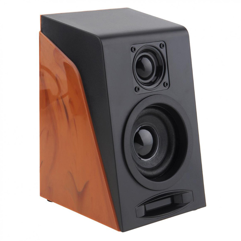 Visiškai antimagnetiniai 52 mm 6 W mini USB 2.0 kompiuterio mediniai žemųjų dažnių garsiakalbiai su 3,5 mm stereo lizdu kompiuteriui / nešiojamam kompiuteriui / telefonui