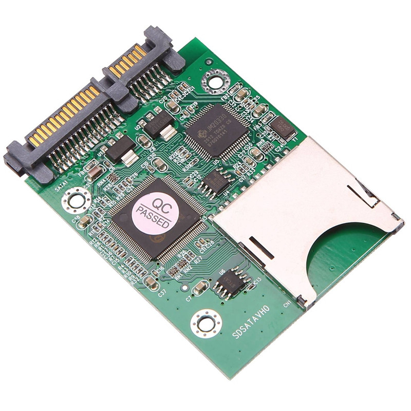 1Pc υψηλής ποιότητας Προσαρμογέας σκληρού δίσκου SD σε SATA Κάρτα SD σε σειριακή κάρτα σκληρού δίσκου Κάρτα SD σε διασύνδεση SATA κάρτα σκληρού δίσκου