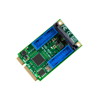 Adaptor Mini PCI-E la USB 3.0 Placă de ridicare MINI PCI Express la Placă de expansiune USB3.0 duală 19/20 pini Alimentare SATA 15 pini pentru PC desktop