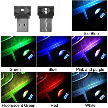 Mini USB LED RGB Ambient Light Atmosphere Smart Night Lamp for Home Decoration Photosensititive που ανάβει αυτόματα