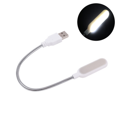 Lampă de lectură cu mini LED USB flexibilă pentru cărți, alimentată de laptop, notebook, banc de alimentare pentru computer, lampă de lectură USB cu reglare pliabilă