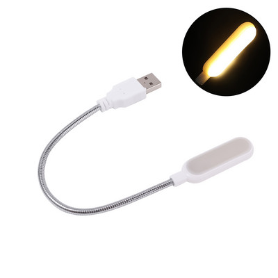 Lampă de lectură cu mini LED USB flexibilă pentru cărți, alimentată de laptop, notebook, banc de alimentare pentru computer, lampă de lectură USB cu reglare pliabilă