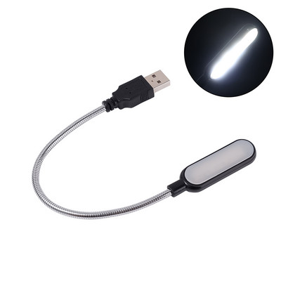 Lampă de lectură cu mini LED USB flexibilă pentru cărți, alimentată de laptop, notebook, banc de alimentare pentru computer, lampă de lectură USB cu reglare pliabilă