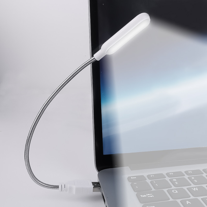 Lampă de lectură cu mini LED USB flexibilă pentru cărți, alimentată de laptop, notebook, banc de alimentare pentru computer, lampă de lectură USB cu reglare pliabilă