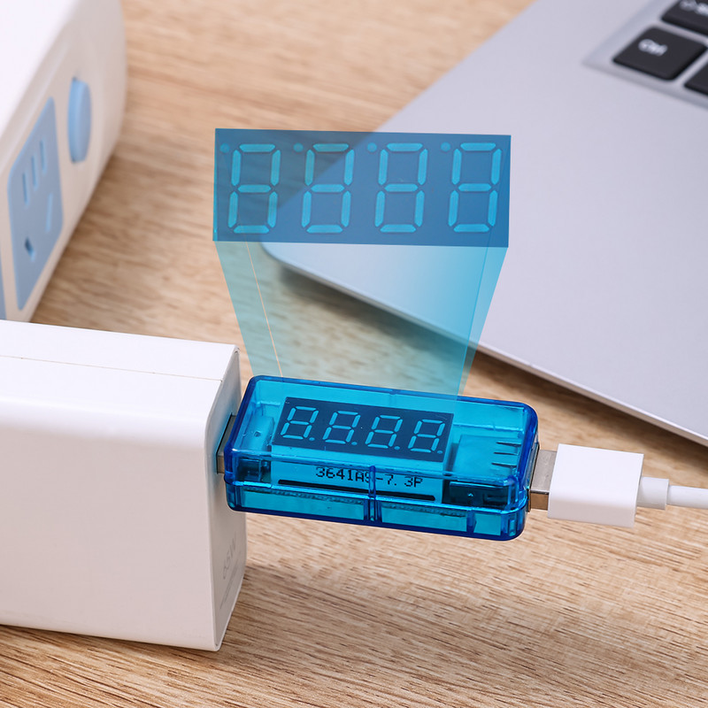 USB strāvas sprieguma kapacitātes testeris volts strāvas sprieguma noteikšana lādētāja ietilpības testeris mobilā strāvas detektora akumulatora pārbaude