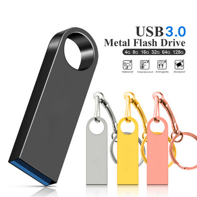 3.0 USB флаш устройство 128GB 64GB 32GB 16GB 8GB Memory Stick Pendrive 64GB 128GB 3.0 Високоскоростно USB устройство 64GB Pen Drive Подарък