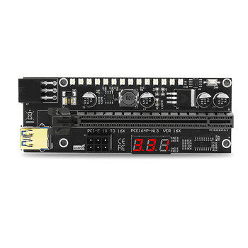 Κάρτα επέκτασης γραφικών PCIE Riser 1x έως 16x με καλώδιο 6P σε SATA και καλώδιο Riser USB 3.0 για κάρτα προσαρμογέα Riser PCI-E με GPU