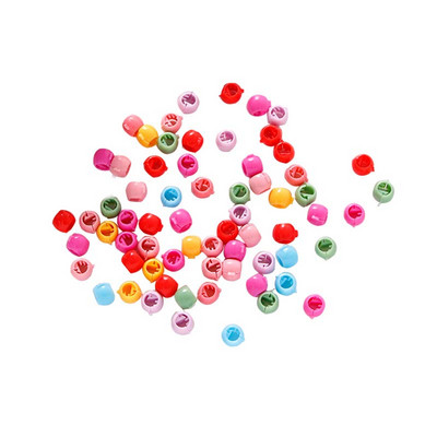 50 τμχ Girs Χαριτωμένο πολύχρωμο λουλούδι αστέρι στέμμα Μικρά μαλλιά νύχια Υπέροχα στολίδια με νύχια φουρκέτες Παιδικά γλυκά αξεσουάρ μαλλιών