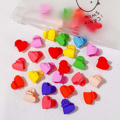 50 τμχ Girs Χαριτωμένο πολύχρωμο λουλούδι αστέρι στέμμα Μικρά μαλλιά νύχια Υπέροχα στολίδια με νύχια φουρκέτες Παιδικά γλυκά αξεσουάρ μαλλιών