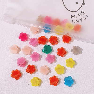 50 τμχ Girs Χαριτωμένο πολύχρωμο λουλούδι αστέρι στέμμα Μικρά μαλλιά νύχια Υπέροχα στολίδια με νύχια φουρκέτες Παιδικά γλυκά αξεσουάρ μαλλιών