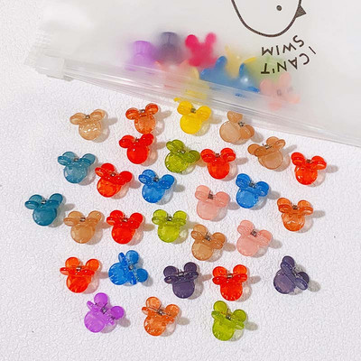 50 τμχ Girs Χαριτωμένο πολύχρωμο λουλούδι αστέρι στέμμα Μικρά μαλλιά νύχια Υπέροχα στολίδια με νύχια φουρκέτες Παιδικά γλυκά αξεσουάρ μαλλιών