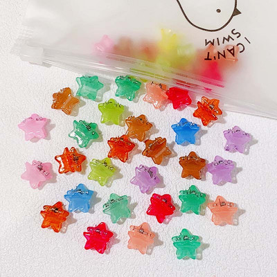 50 τμχ Girs Χαριτωμένο πολύχρωμο λουλούδι αστέρι στέμμα Μικρά μαλλιά νύχια Υπέροχα στολίδια με νύχια φουρκέτες Παιδικά γλυκά αξεσουάρ μαλλιών