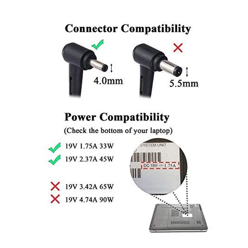 Laptop Cargador 19V 2.37A 45W 4.0x1.35mm AC adapter punjač za Asus Zenbook UX305 UX21A UX32A serija Taichi 21 31 T300LA