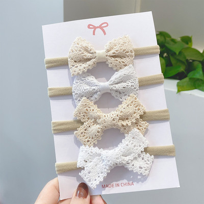 3/4 tk/komplekt pitsprinteriga vibud Peapael lastele Tüdrukutele Vastsündinutele Peapael Nailonist Elastne Juuksepael Peakatted Juukseaksessuaarid Kingitus