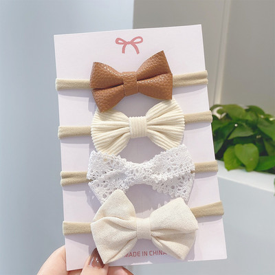 3/4 tk/komplekt pitsprinteriga vibud Peapael lastele Tüdrukutele Vastsündinutele Peapael Nailonist Elastne Juuksepael Peakatted Juukseaksessuaarid Kingitus