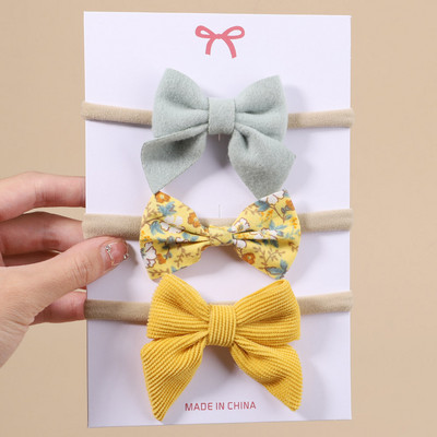 3/4 tk/komplekt pitsprinteriga vibud Peapael lastele Tüdrukutele Vastsündinutele Peapael Nailonist Elastne Juuksepael Peakatted Juukseaksessuaarid Kingitus