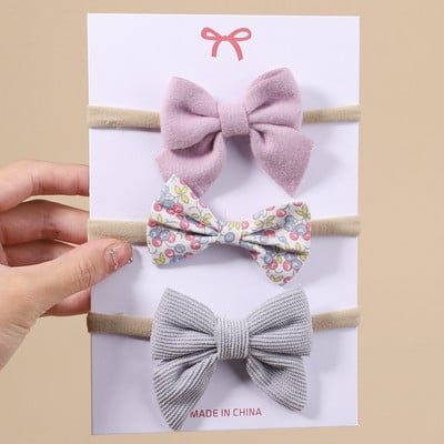 3/4 tk/komplekt pitsprinteriga vibud Peapael lastele Tüdrukutele Vastsündinutele Peapael Nailonist Elastne Juuksepael Peakatted Juukseaksessuaarid Kingitus