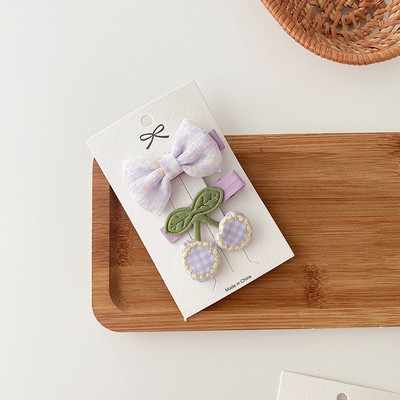 2 vnt. levandų spalvos pledas su gėlių raštais Basic Snap, kūdikių plaukų lašų segtukai plaukų spaustukai plaukų segtukai medvilniniai BB barrettes mergaičių galvos apdangalai